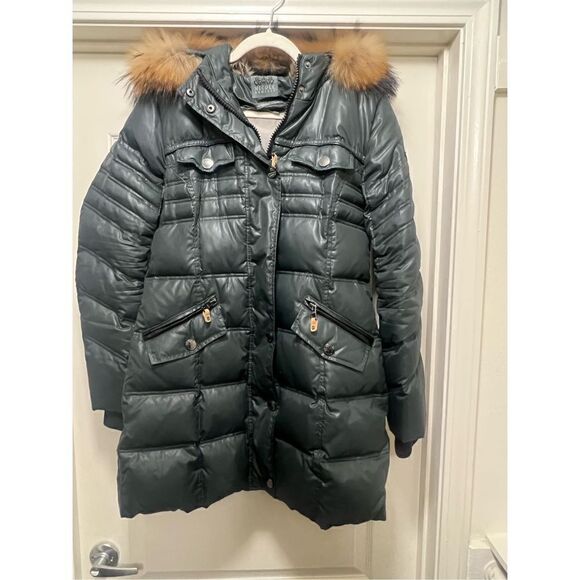 Nicole Benisti Down Jacket - Dark Green Size L - Picture 1 of 9